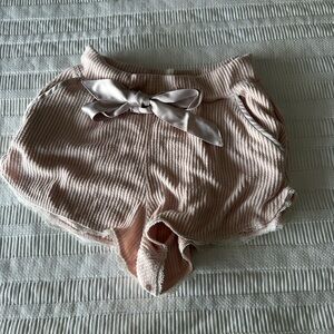 Abercrombie & Fitch Pink Ribbed Sleep Shorts